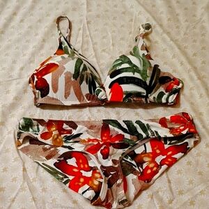 Floral Print Bikini Set